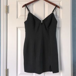 Public Desire Black Bodycon Spaghetti Strap Minidress Size US 8/UK 12
